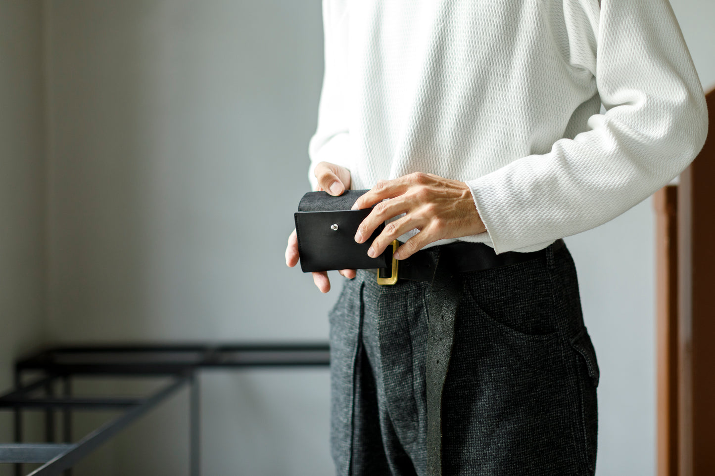 AMIACALVA / AK-013 GUIDI&ROSELLINI CARD CASE - Black
