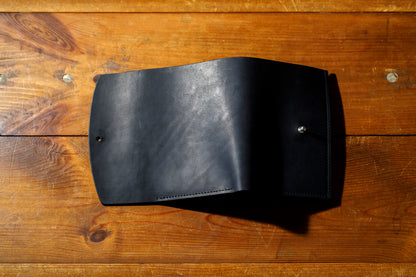 AMIACALVA / AK-007 GUIDI&ROSELLINI MEDIUM WALLET - Black