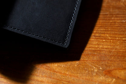 AMIACALVA / AK-007 GUIDI&ROSELLINI MEDIUM WALLET - Black