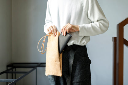 AMIACALVA / AK-042 GUIDI&ROSELLINI LONG ZIP WALLET - Black