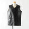 NOMARKS / LEATHER VEST 01 - Black