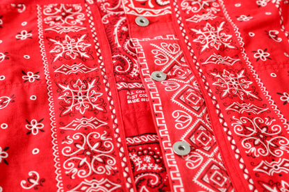 CHANGES CH5043 Remake Engineer Jacket(Used Bandana) - Type B