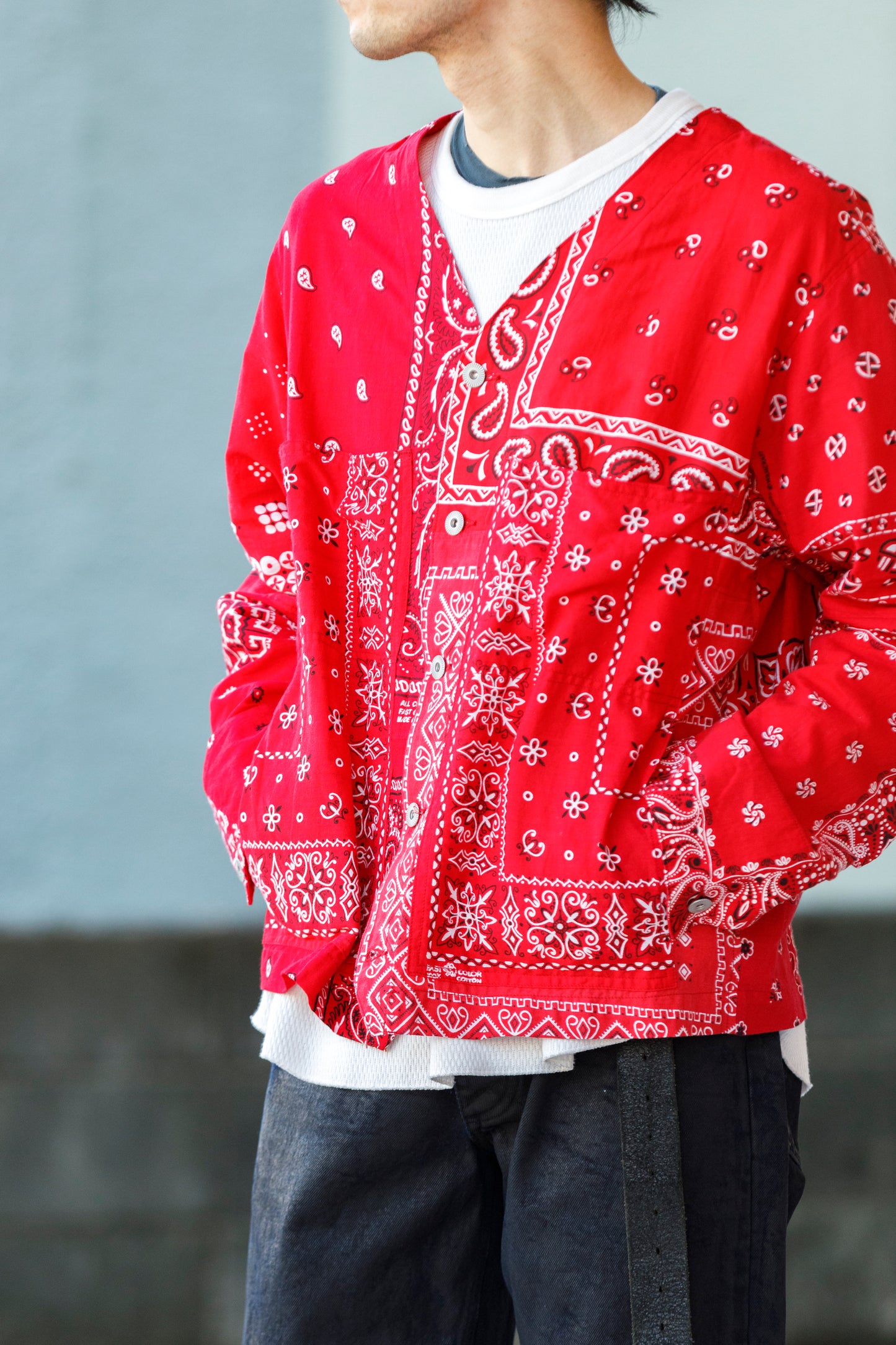 CHANGES CH5043 Remake Engineer Jacket(Used Bandana) - Type B