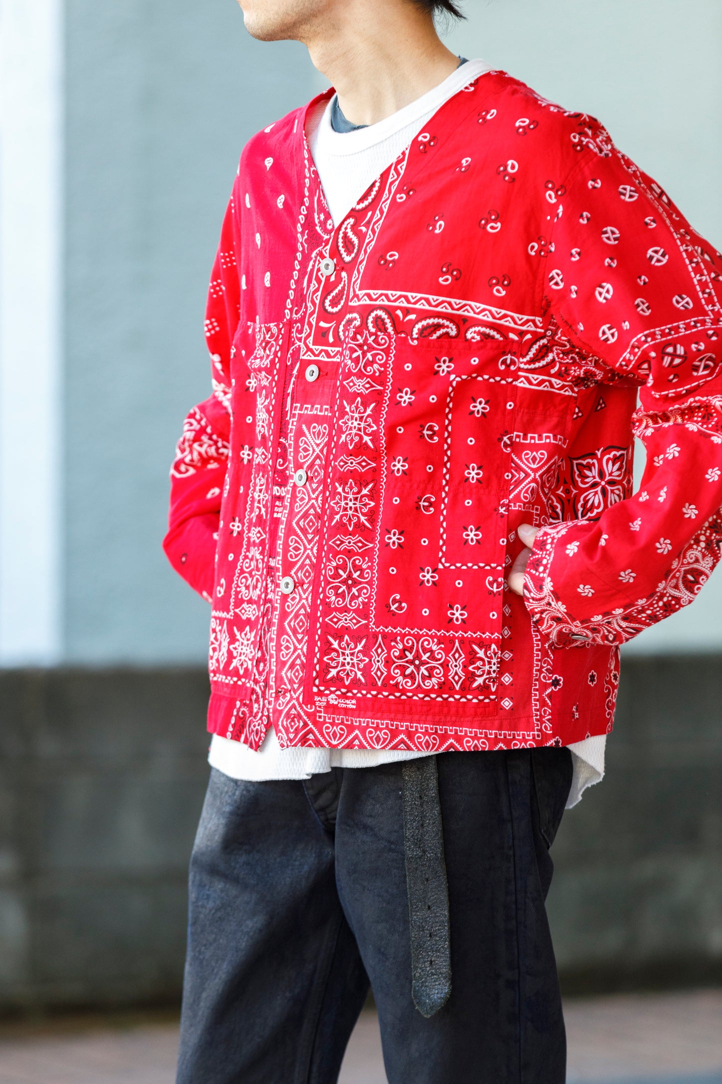 CHANGES CH5043 Remake Engineer Jacket(Used Bandana) - Type B