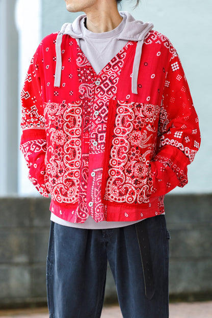 CHANGES CH5043 Remake Engineer Jacket(Used Bandana) - Type A