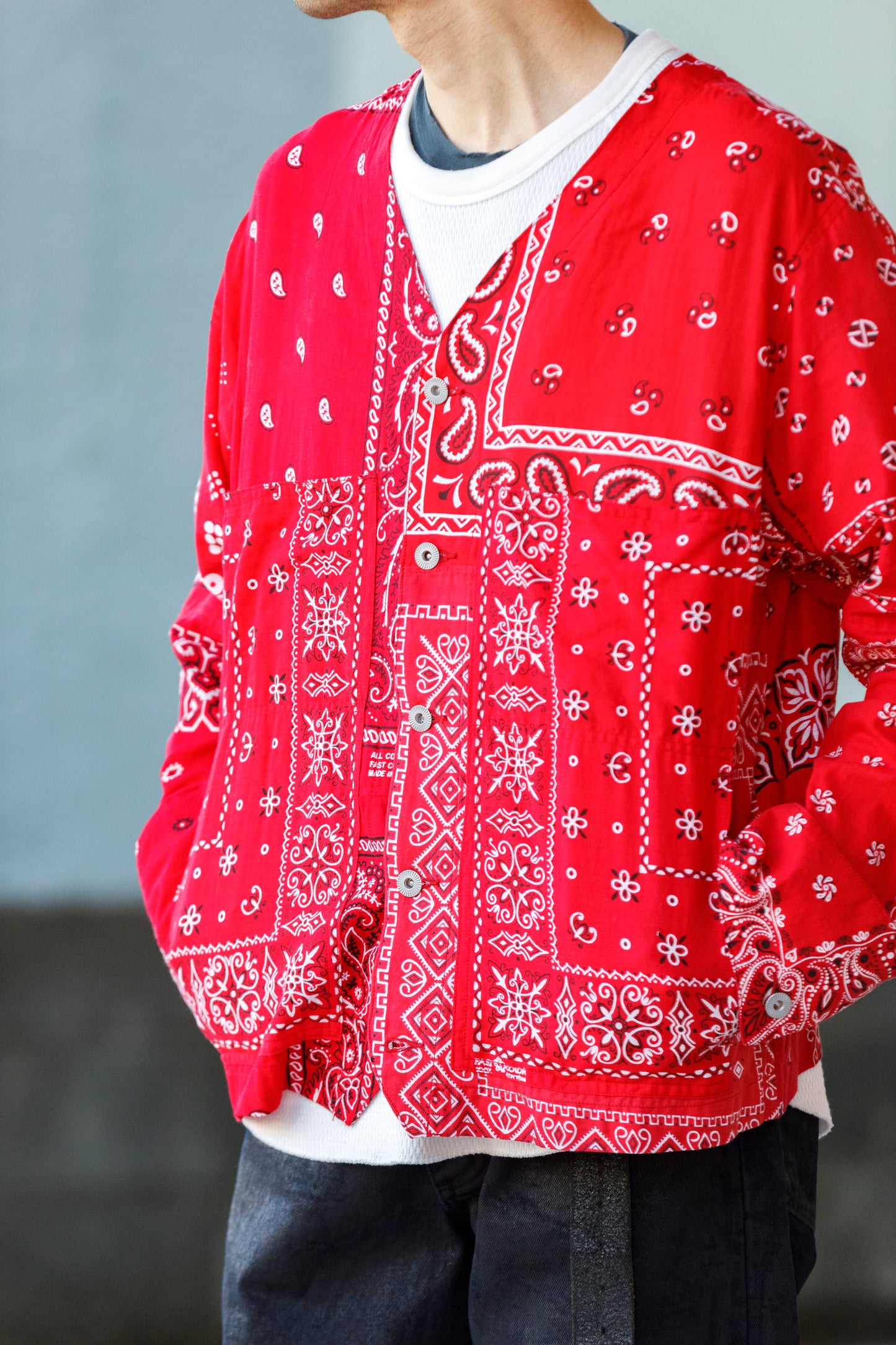 CHANGES CH5043 Remake Engineer Jacket(Used Bandana) - Type B