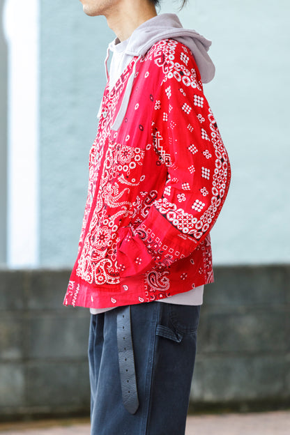 CHANGES CH5043 Remake Engineer Jacket(Used Bandana) - Type A