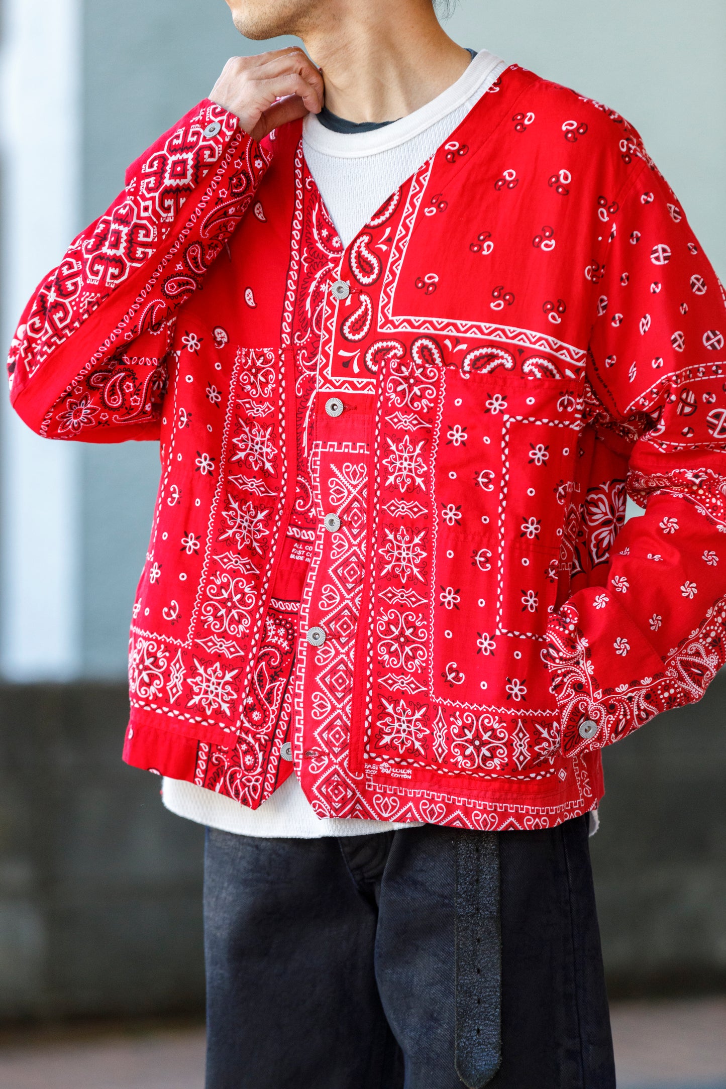 CHANGES CH5043 Remake Engineer Jacket(Used Bandana) - Type B