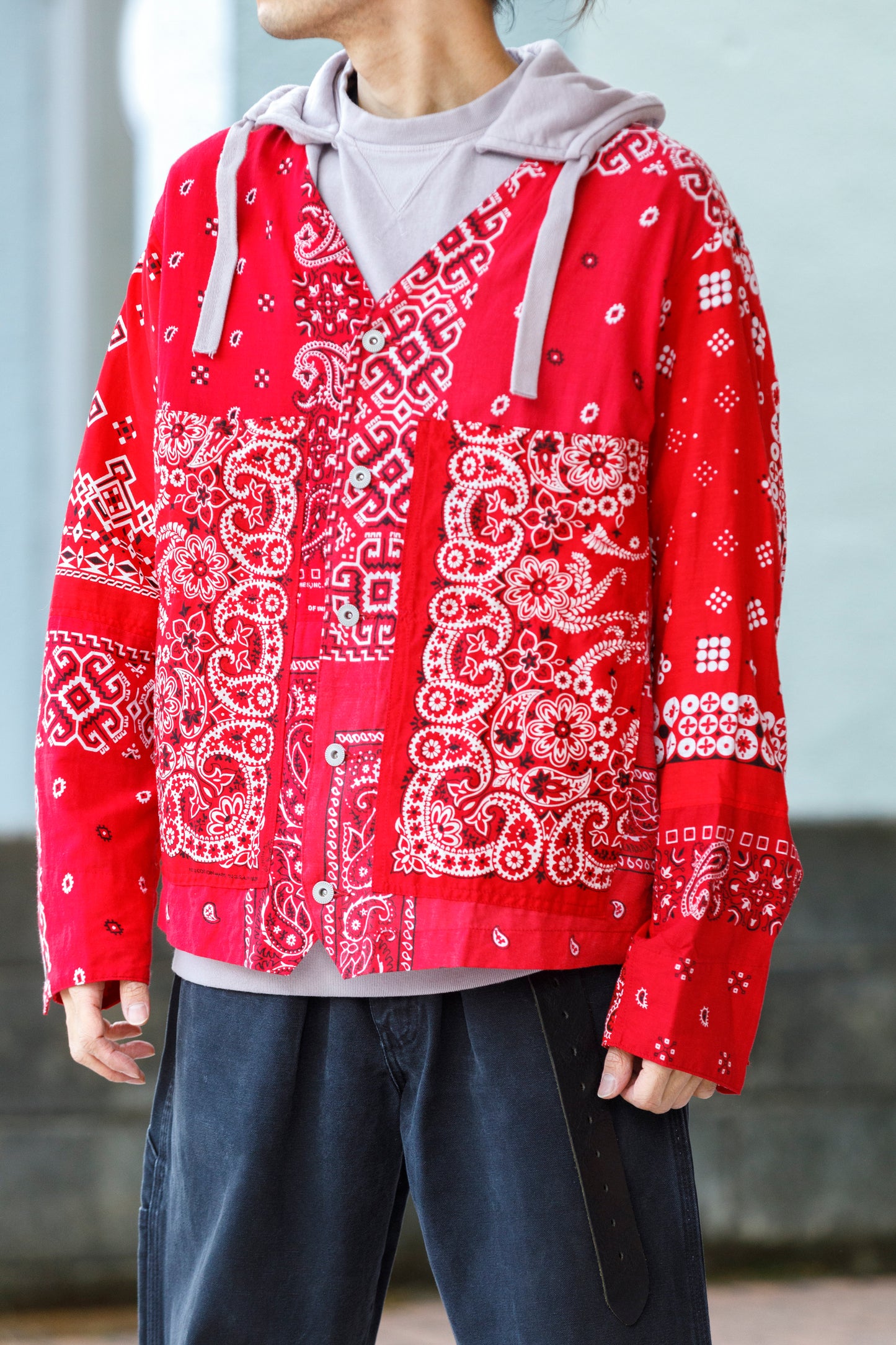 CHANGES CH5043 Remake Engineer Jacket(Used Bandana) - Type A