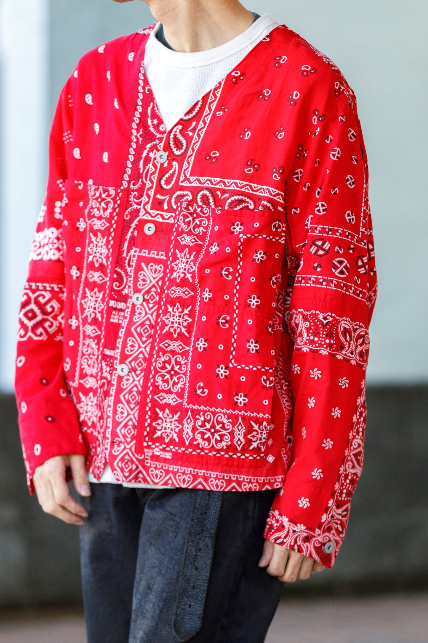 CHANGES CH5043 Remake Engineer Jacket(Used Bandana) - Type B