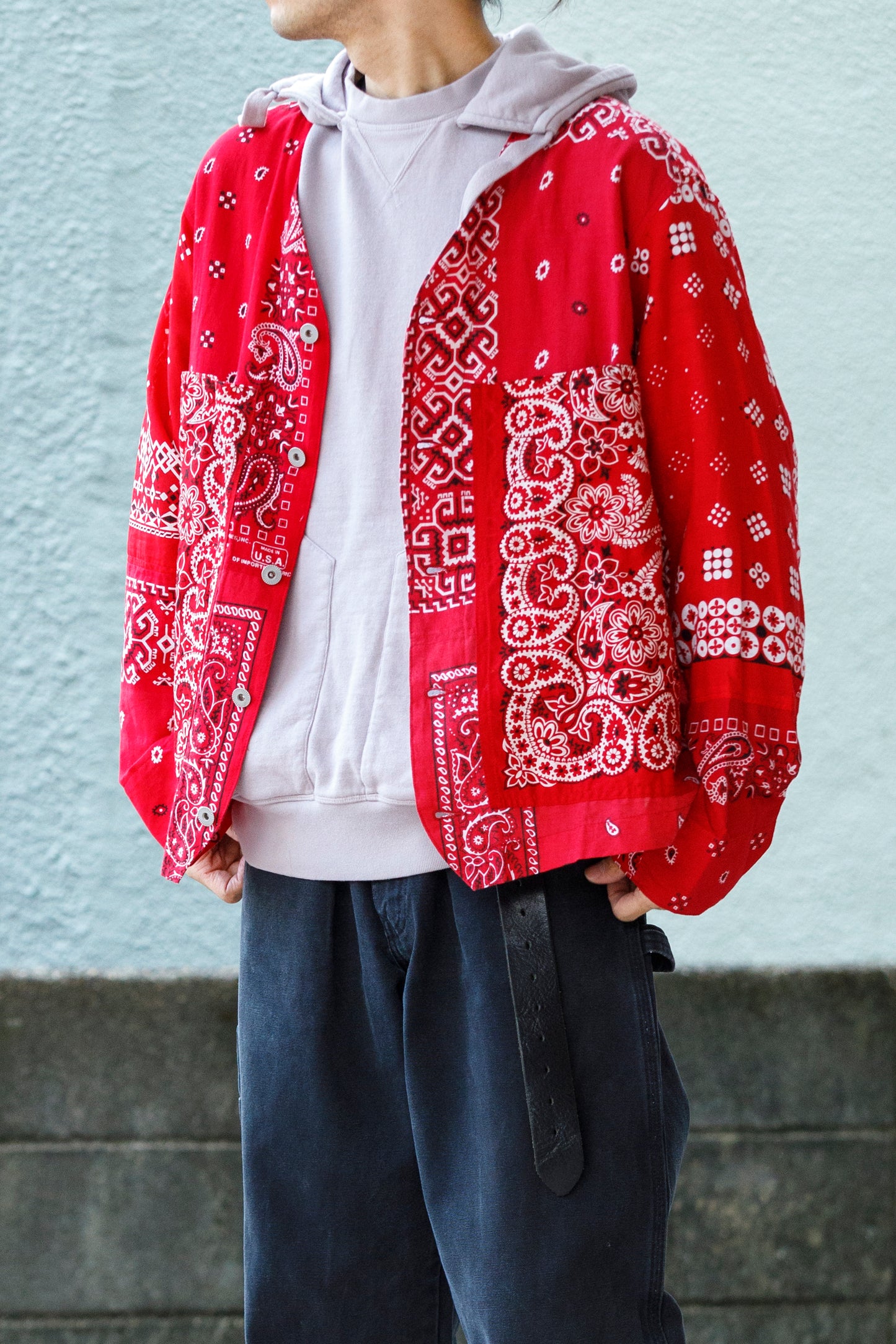 CHANGES CH5043 Remake Engineer Jacket(Used Bandana) - Type A