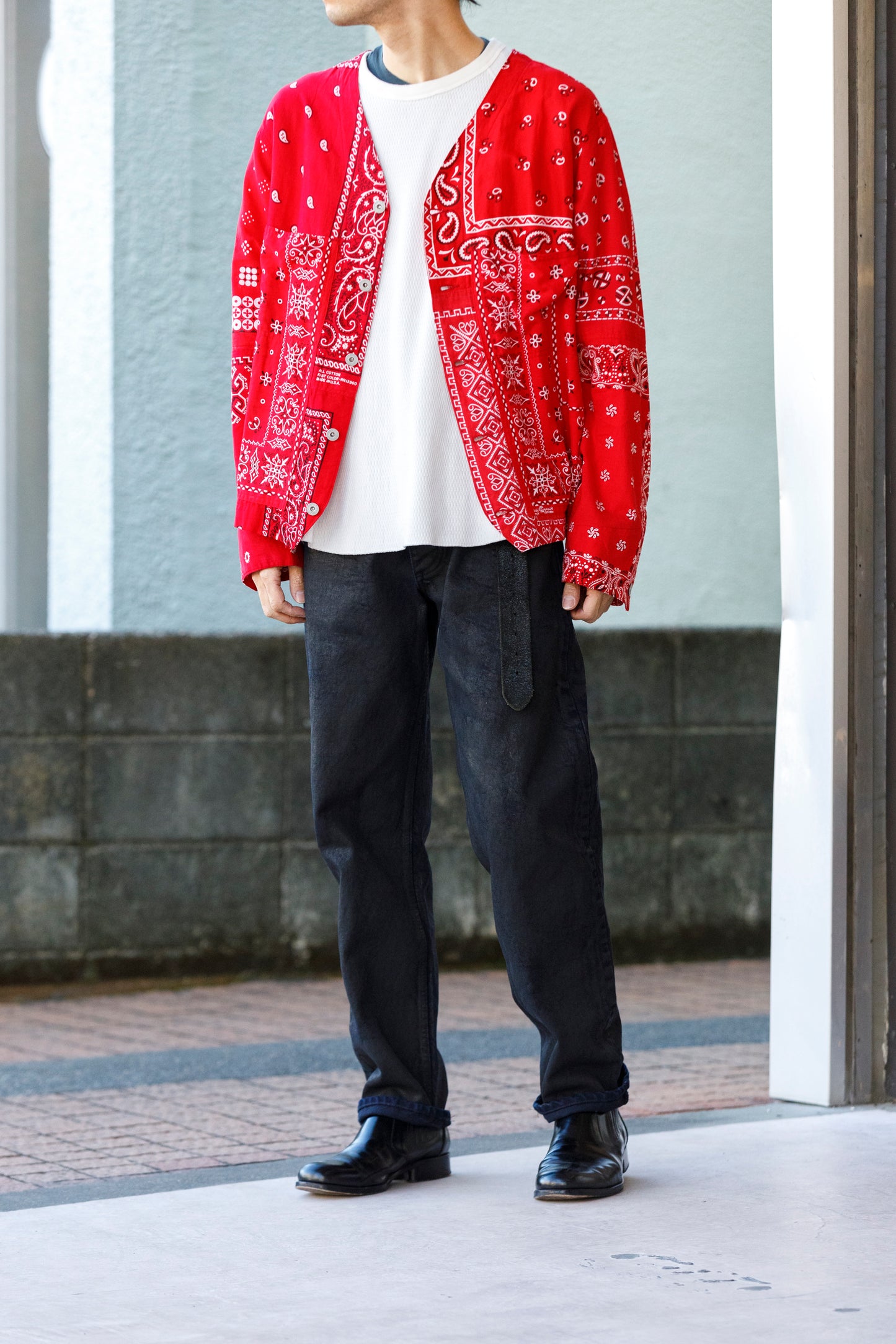 CHANGES CH5043 Remake Engineer Jacket(Used Bandana) - Type B