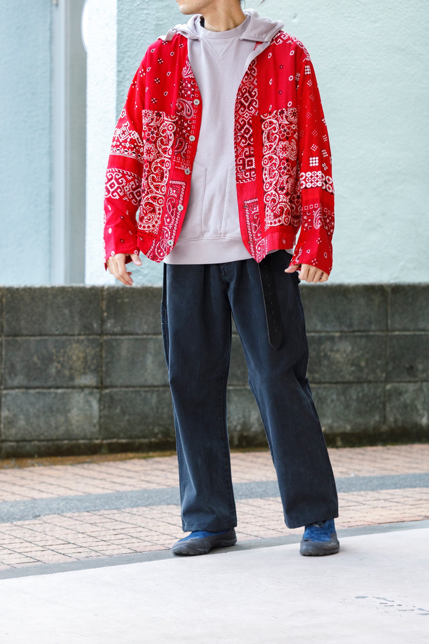 CHANGES CH5043 Remake Engineer Jacket(Used Bandana) - Type A