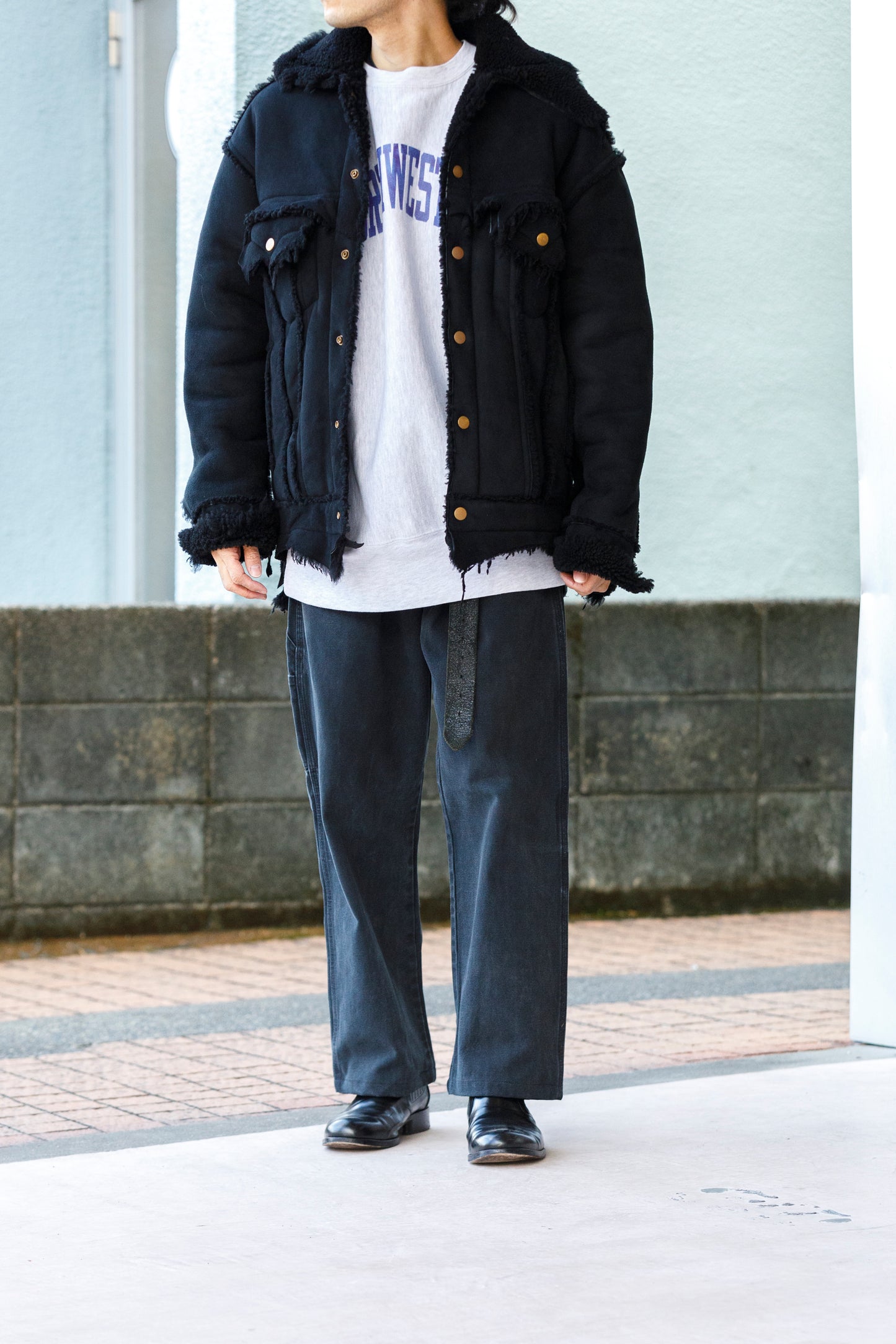 CHANGES / CH4107 Remake Painter Pants - Black