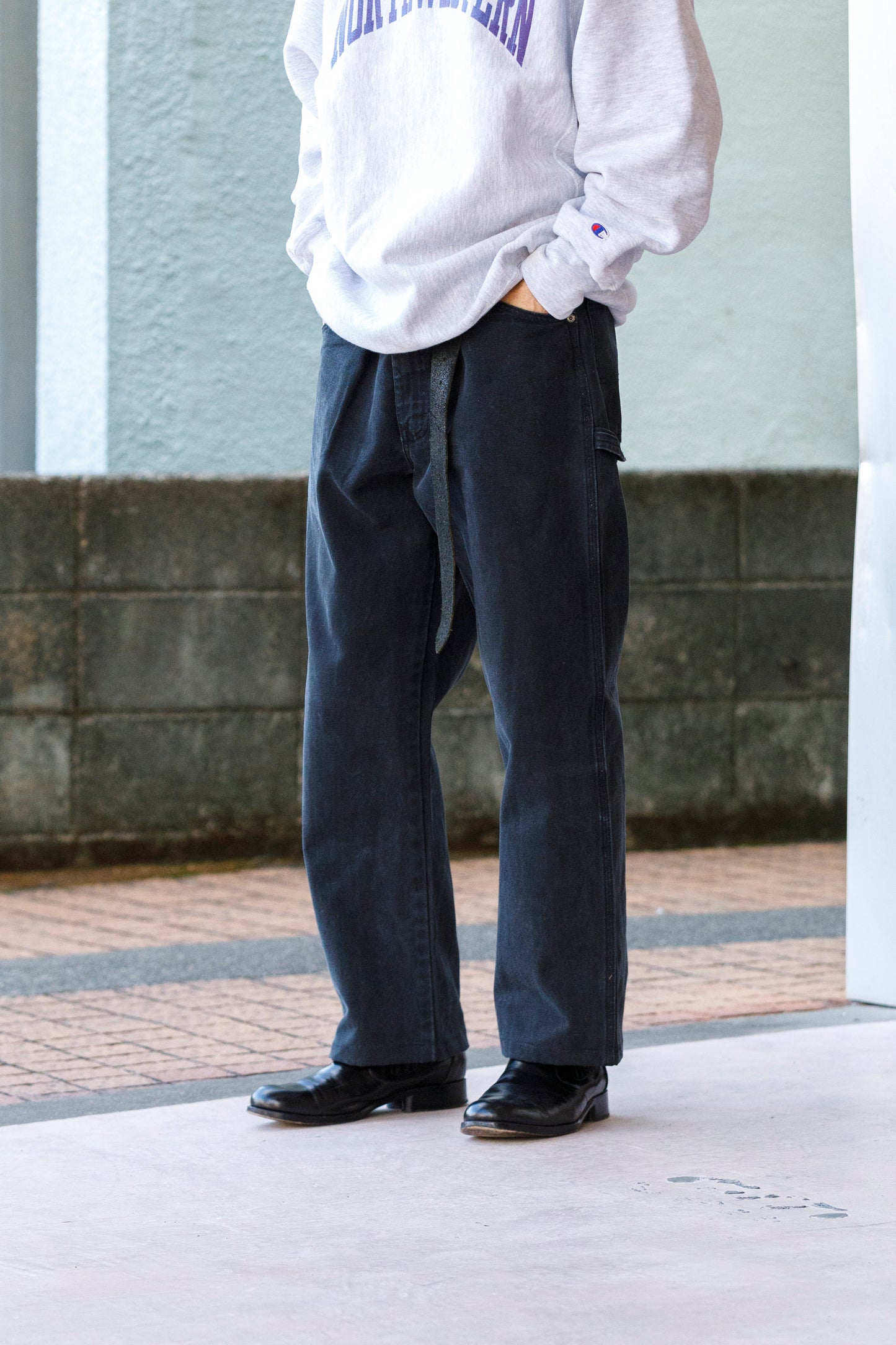 CHANGES / CH4107 Remake Painter Pants - Black