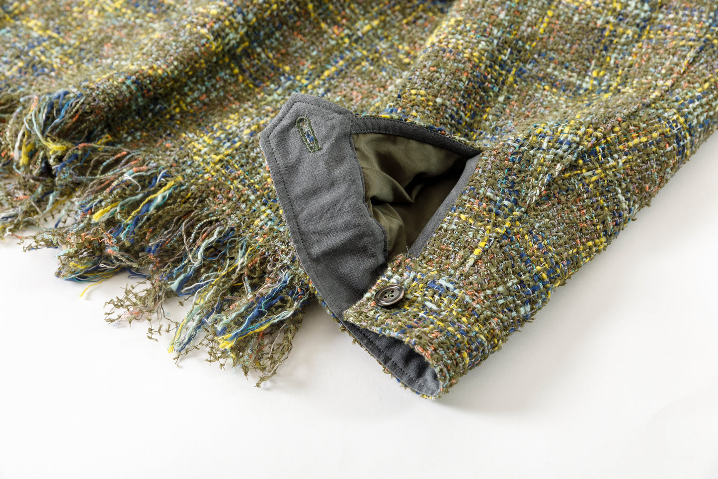 SARTO / 261-03002 MIX TWEED OVER SHIRT - ARMY(HOME SPUN)