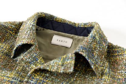 SARTO / 261-03002 MIX TWEED OVER SHIRT - ARMY(HOME SPUN)