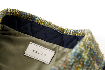 SARTO / 261-03002 MIX TWEED OVER SHIRT - ARMY(HOME SPUN)