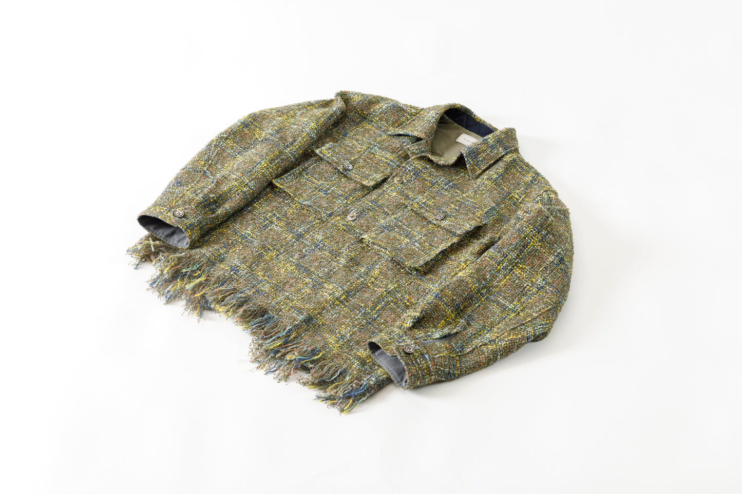 SARTO / 261-03002 MIX TWEED OVER SHIRT - ARMY(HOME SPUN)
