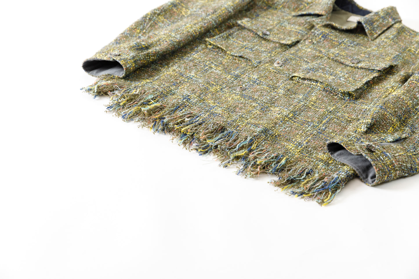 SARTO / 261-03002 MIX TWEED OVER SHIRT - ARMY(HOME SPUN)