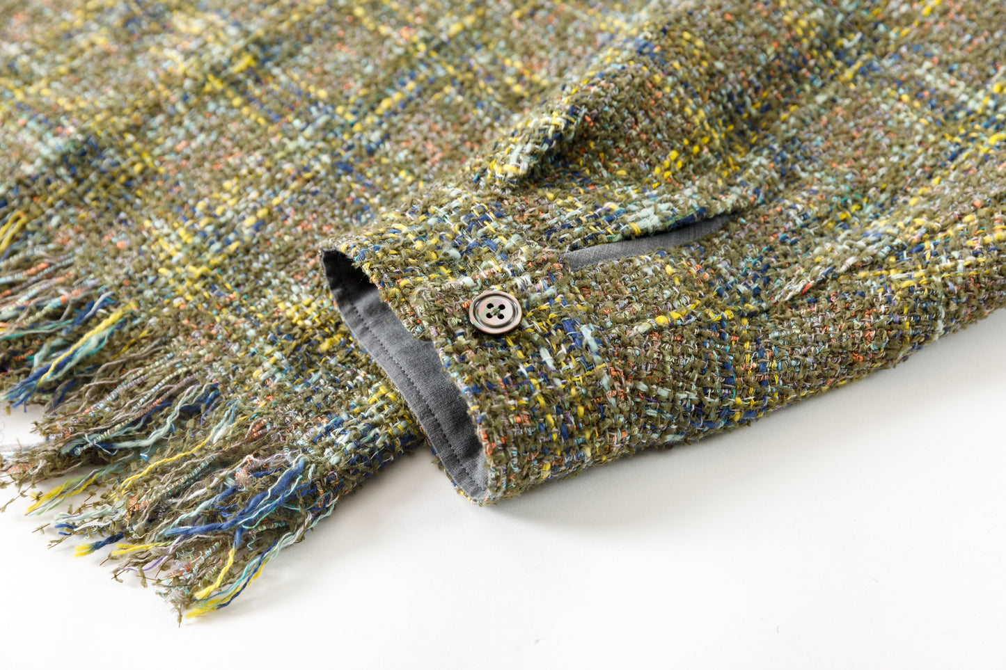 SARTO / 261-03002 MIX TWEED OVER SHIRT - ARMY(HOME SPUN)