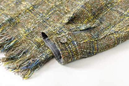 SARTO / 261-03002 MIX TWEED OVER SHIRT - ARMY(HOME SPUN)
