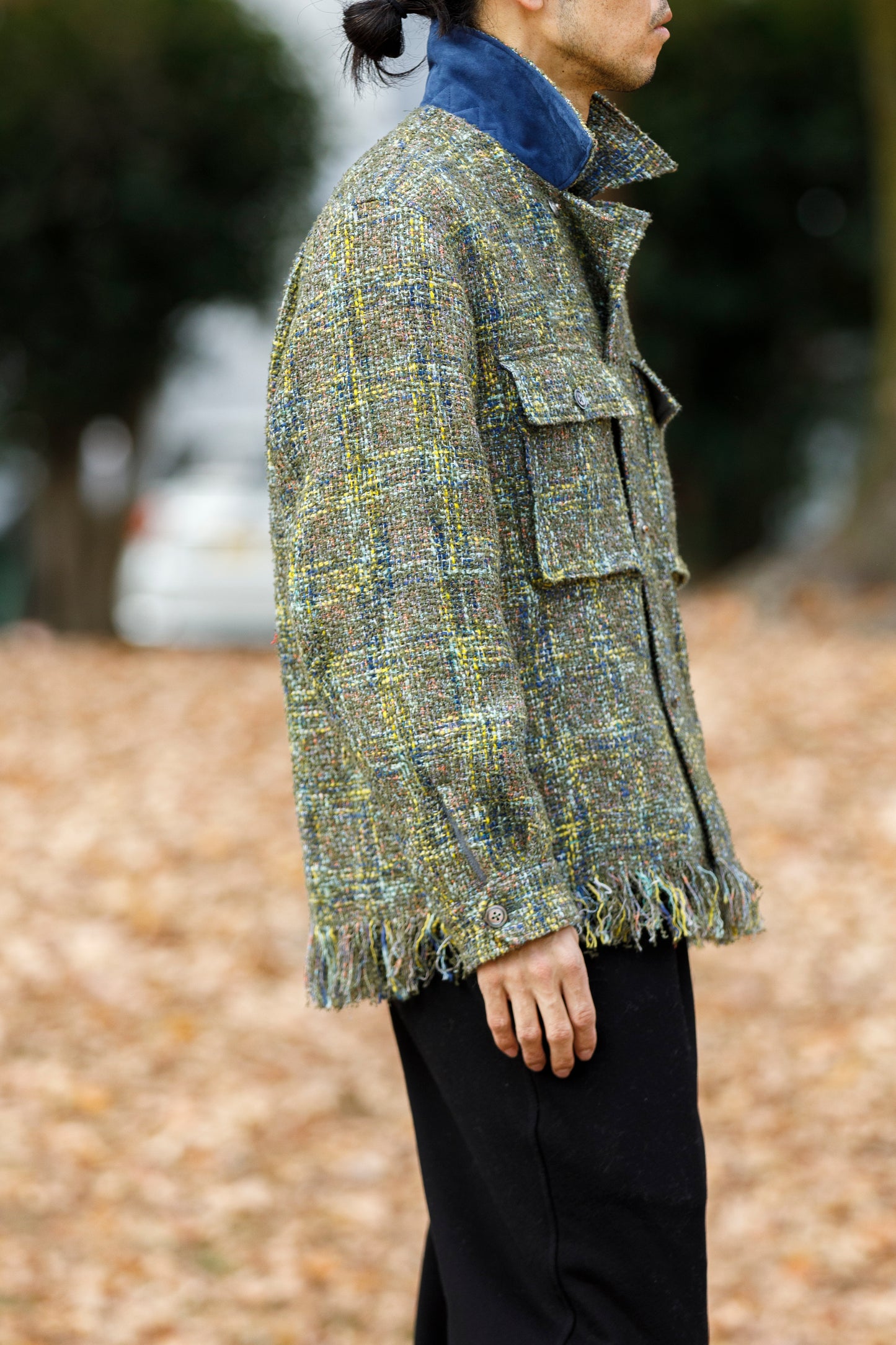SARTO / 261-03002 MIX TWEED OVER SHIRT - ARMY(HOME SPUN)