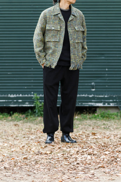 SARTO / 261-03002 MIX TWEED OVER SHIRT - ARMY(HOME SPUN)