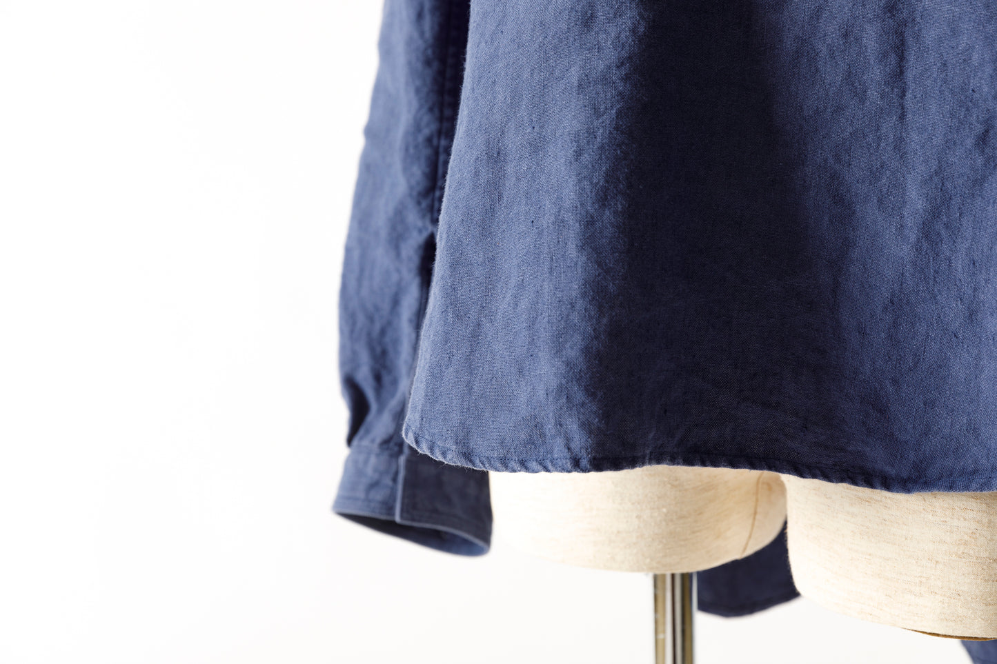 SARTO / 261-2001 STAND COLLAR SKIPPER SHIRT - INK BLUE
