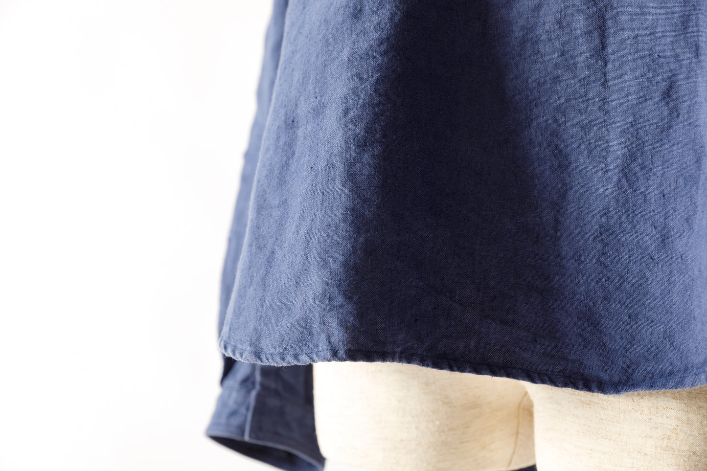 SARTO / 261-2001 STAND COLLAR SKIPPER SHIRT - INK BLUE