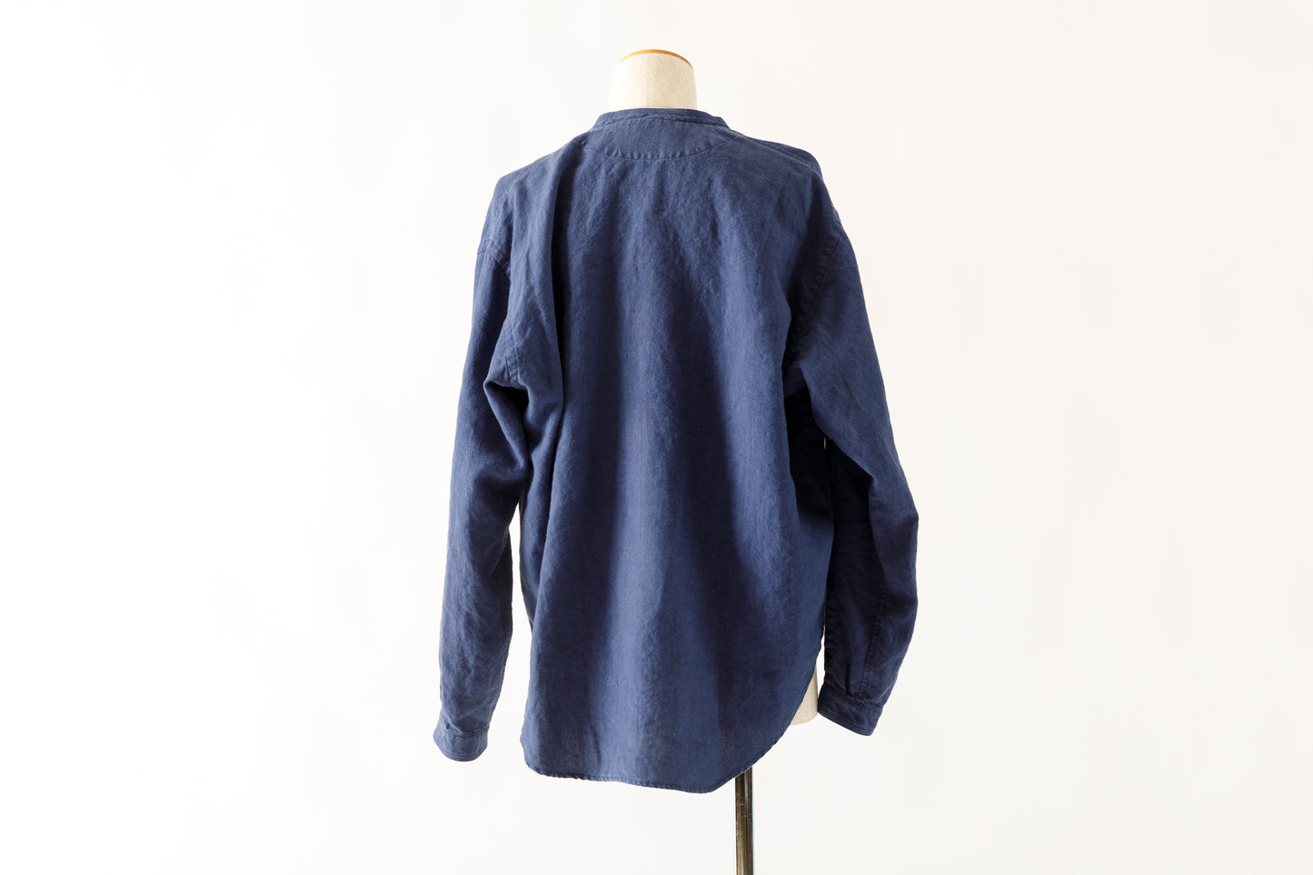 SARTO / 261-2001 STAND COLLAR SKIPPER SHIRT - INK BLUE