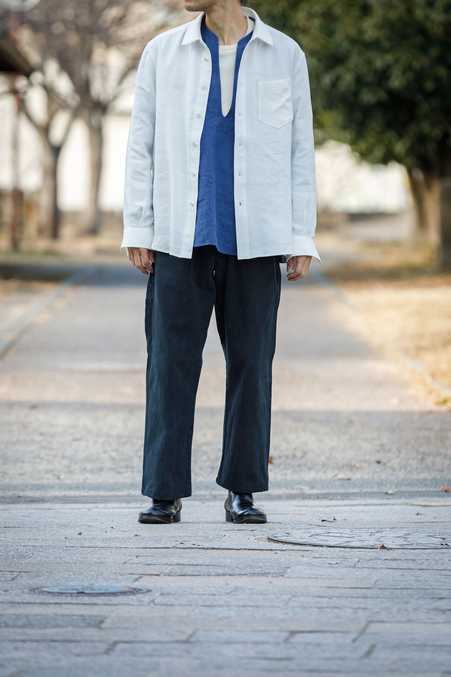 CHANGES / CH4107 Remake Painter Pants - Black