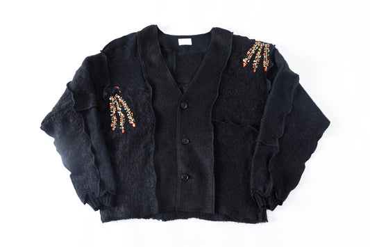 CHANGES / CH5061 Mohair Cardigan - Black (Type C)
