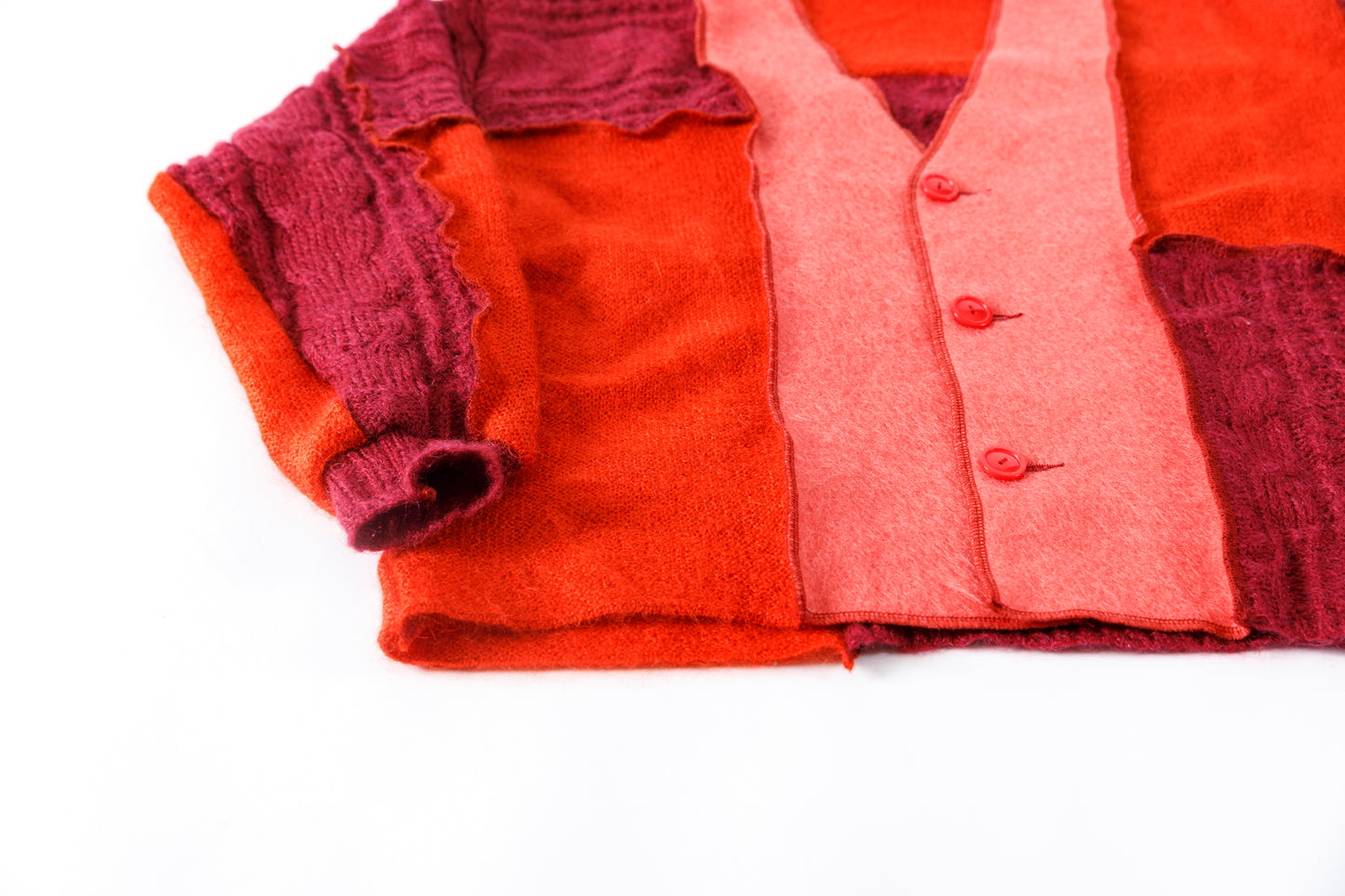 CHANGES / CH5061 Mohair Cardigan - Red