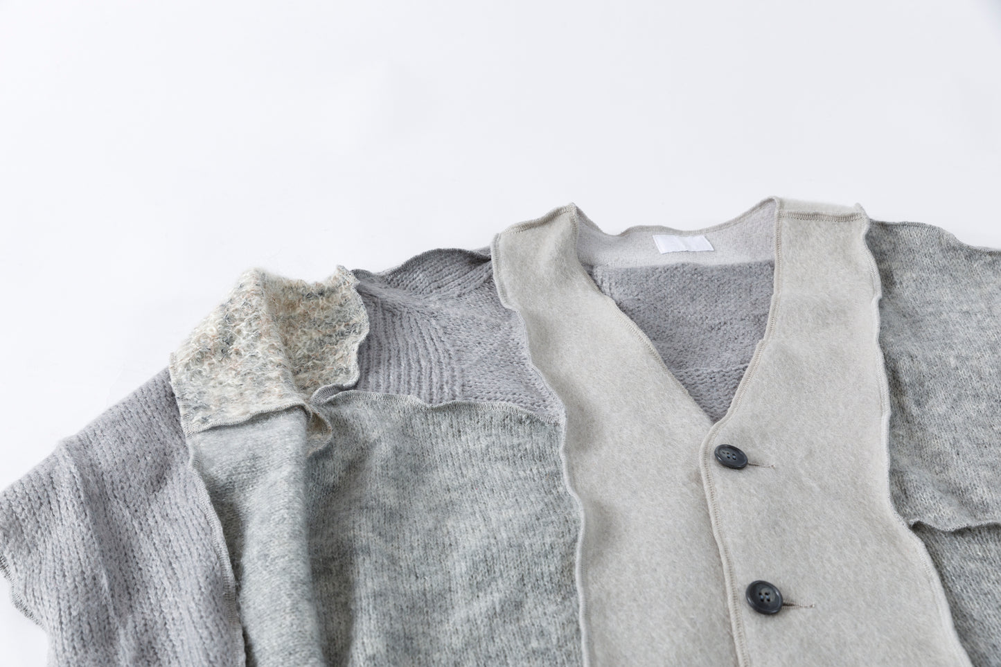 CHANGES / CH5061 Mohair Cardigan - Grey