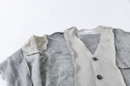 CHANGES / CH5061 Mohair Cardigan - Grey