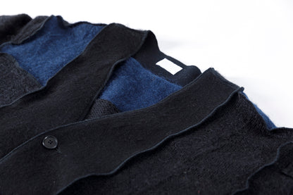 CHANGES / CH5061 Mohair Cardigan - Black (Type B)