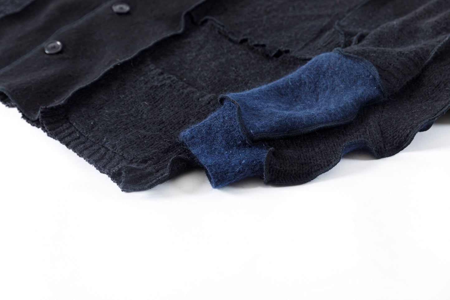 CHANGES / CH5061 Mohair Cardigan - Black (Type B)