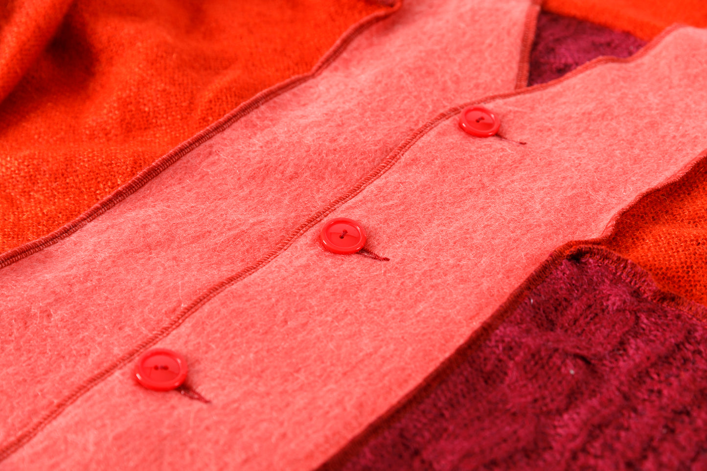 CHANGES / CH5061 Mohair Cardigan - Red