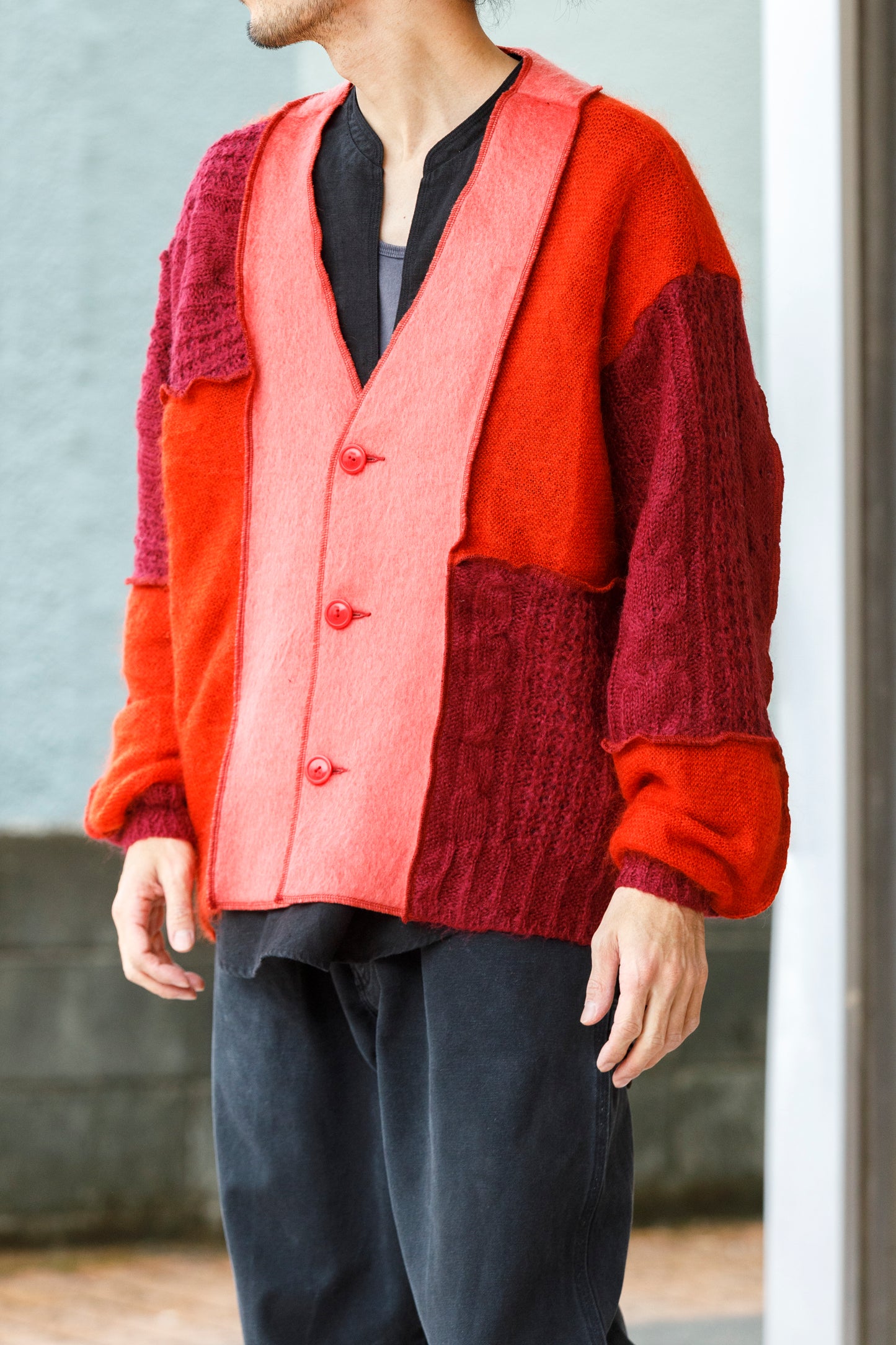 CHANGES / CH5061 Mohair Cardigan - Red