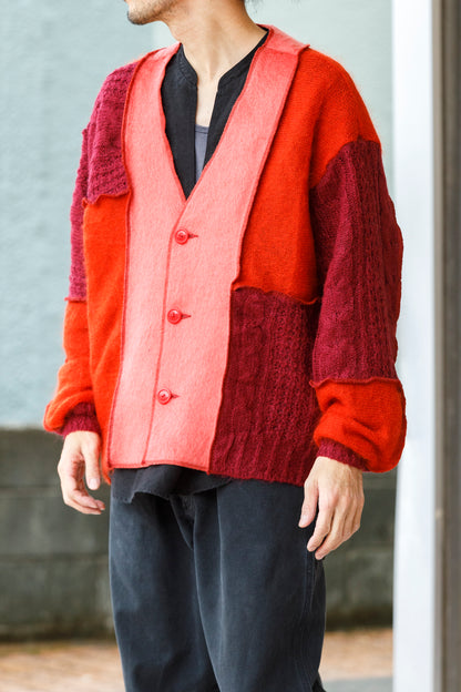 CHANGES / CH5061 Mohair Cardigan - Red
