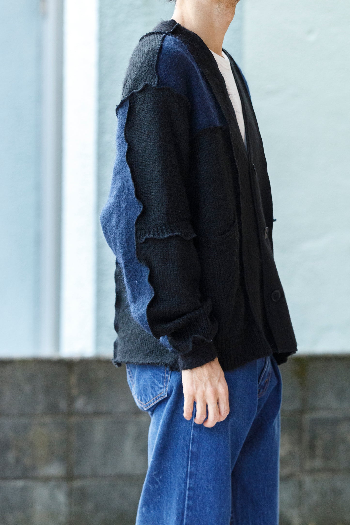 CHANGES / CH5061 Mohair Cardigan - Black (Type A)