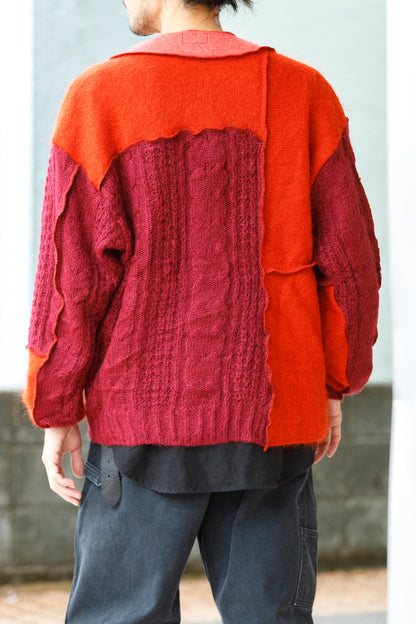 CHANGES / CH5061 Mohair Cardigan - Red