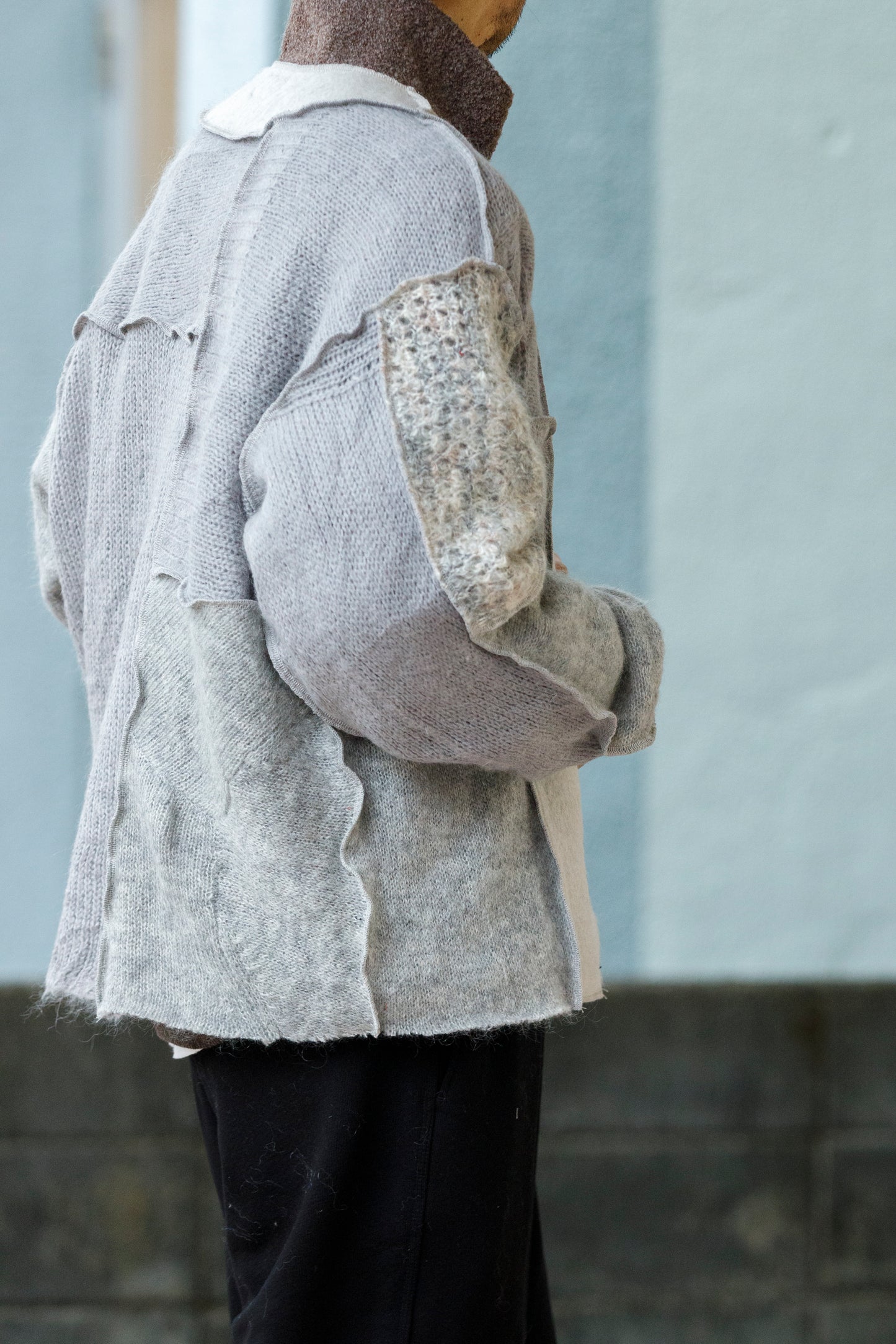 CHANGES / CH5061 Mohair Cardigan - Grey