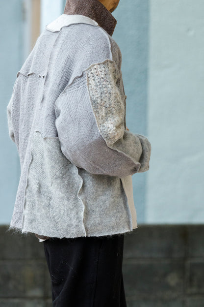 CHANGES / CH5061 Mohair Cardigan - Grey