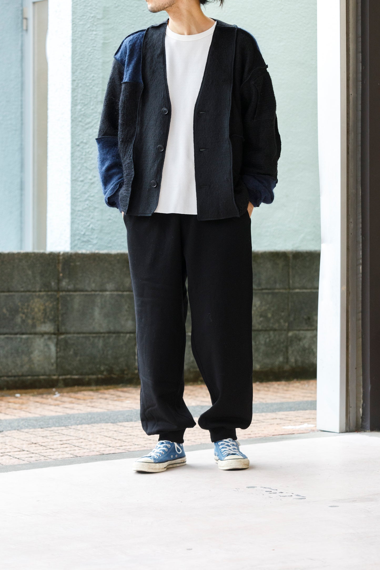CHANGES / CH5061 Mohair Cardigan - Black (Type B)