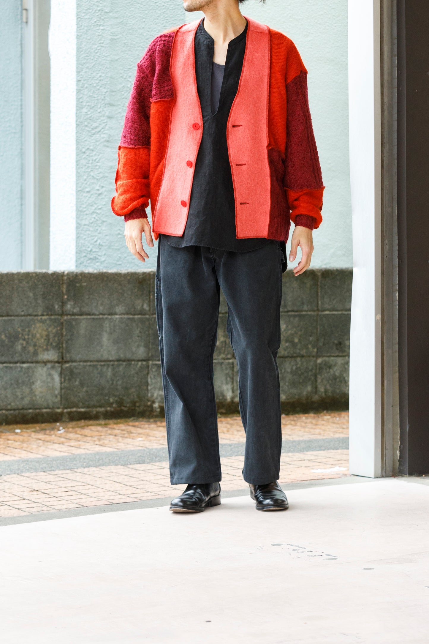 CHANGES / CH5061 Mohair Cardigan - Red