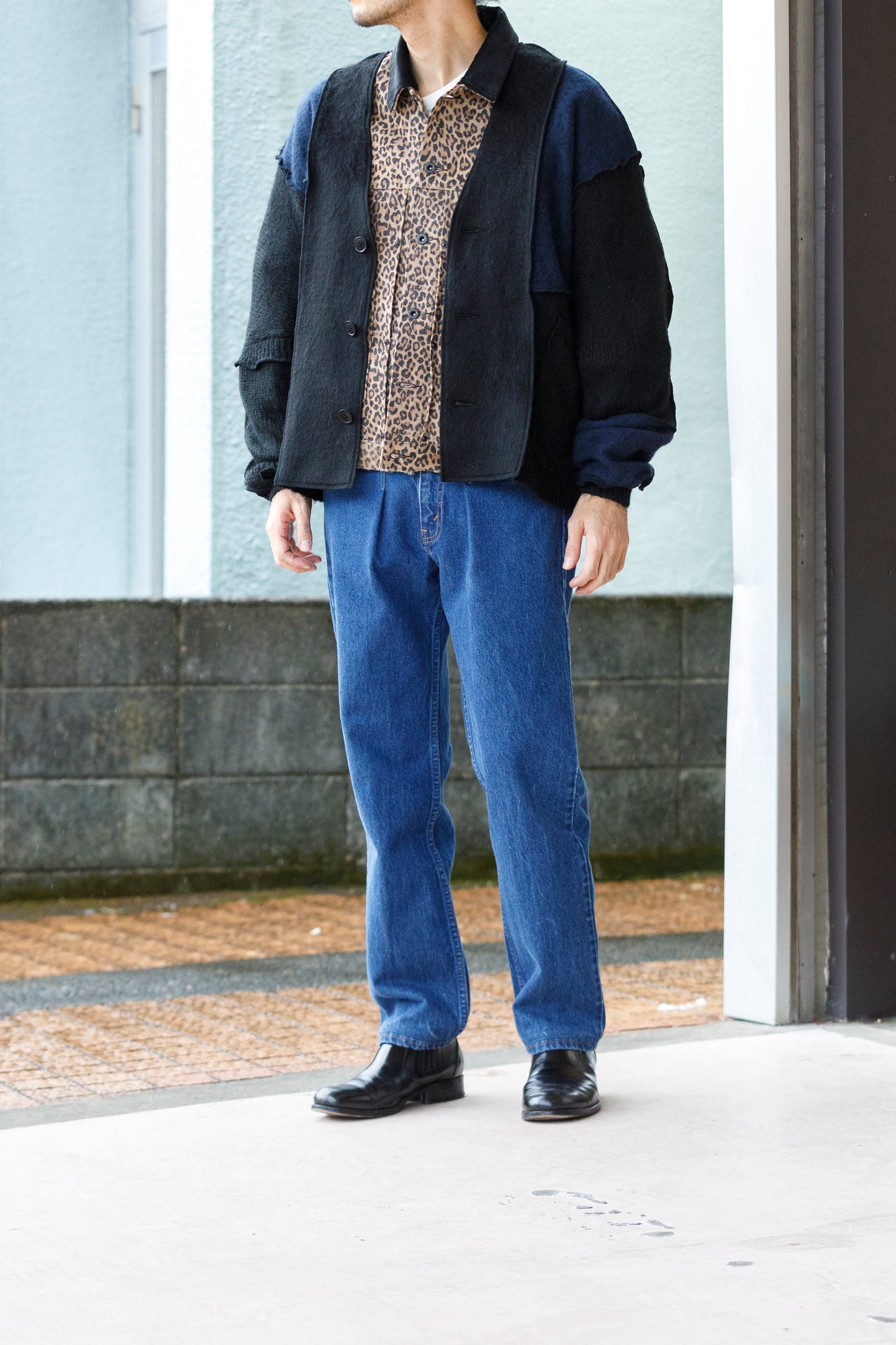 CHANGES / CH5061 Mohair Cardigan - Black (Type A)