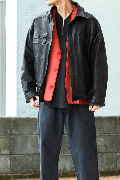 CHANGES / CH5061 Mohair Cardigan - Red