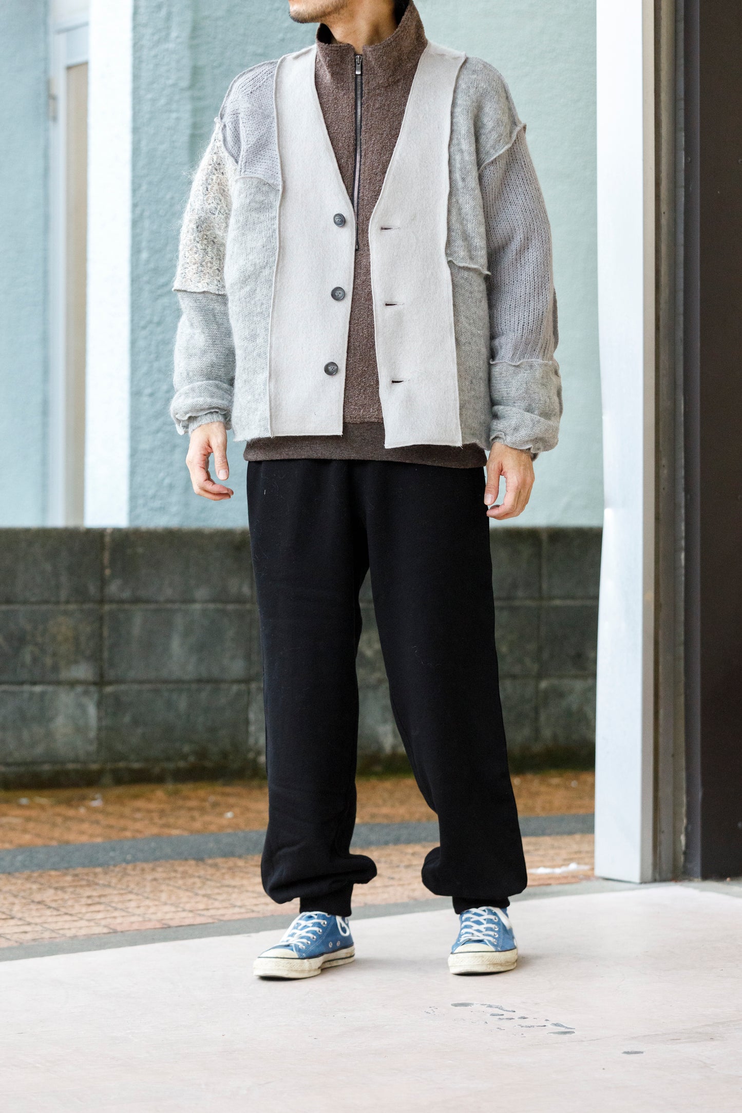 CHANGES / CH5061 Mohair Cardigan - Grey